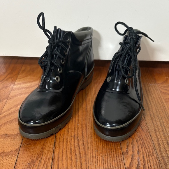 Sporto Lace-Up Rubber Warm Waterproof Ankle Boots Black size US 11 - Picture 1 of 10